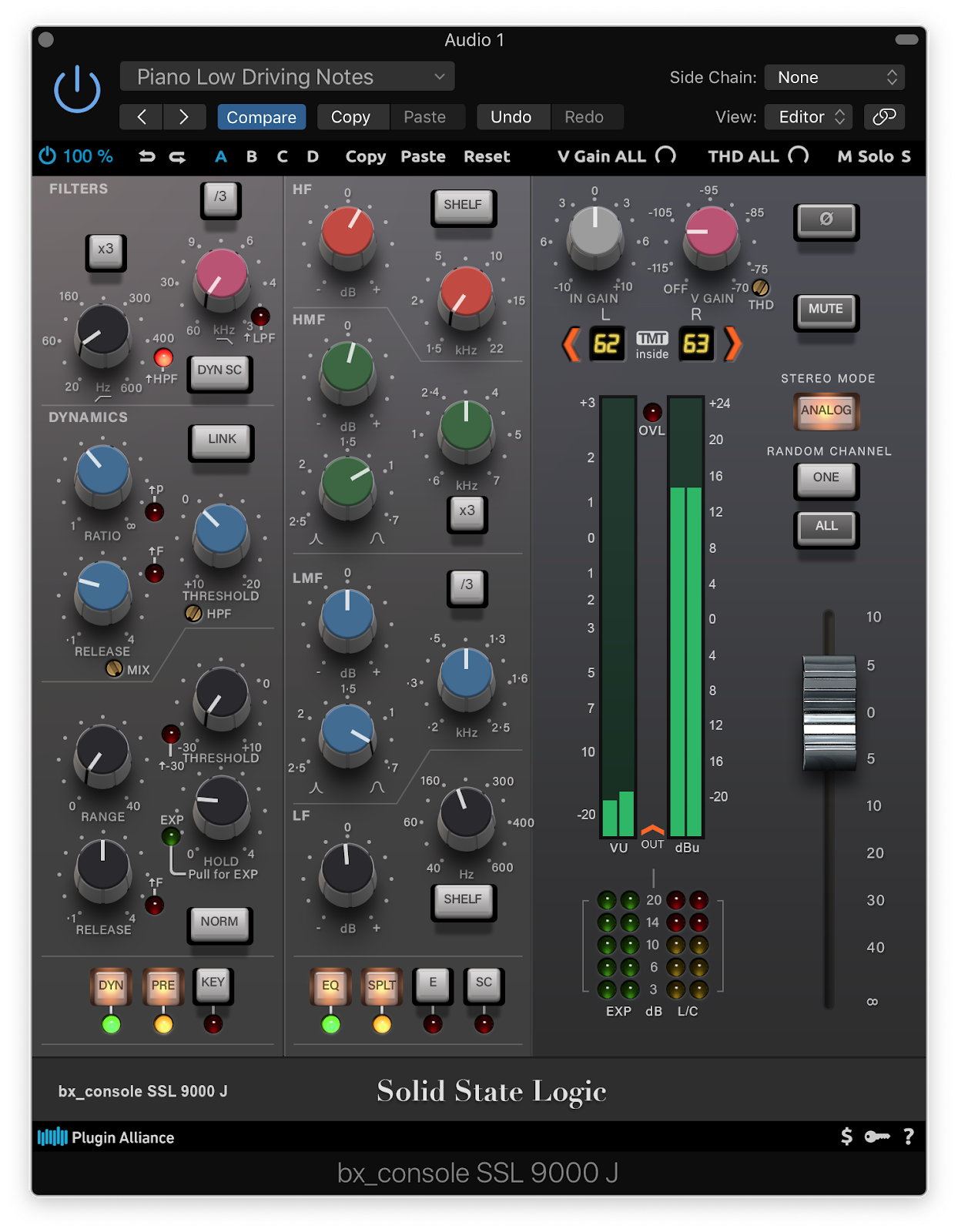 bx_console SSL 9000 J SSL Native theme