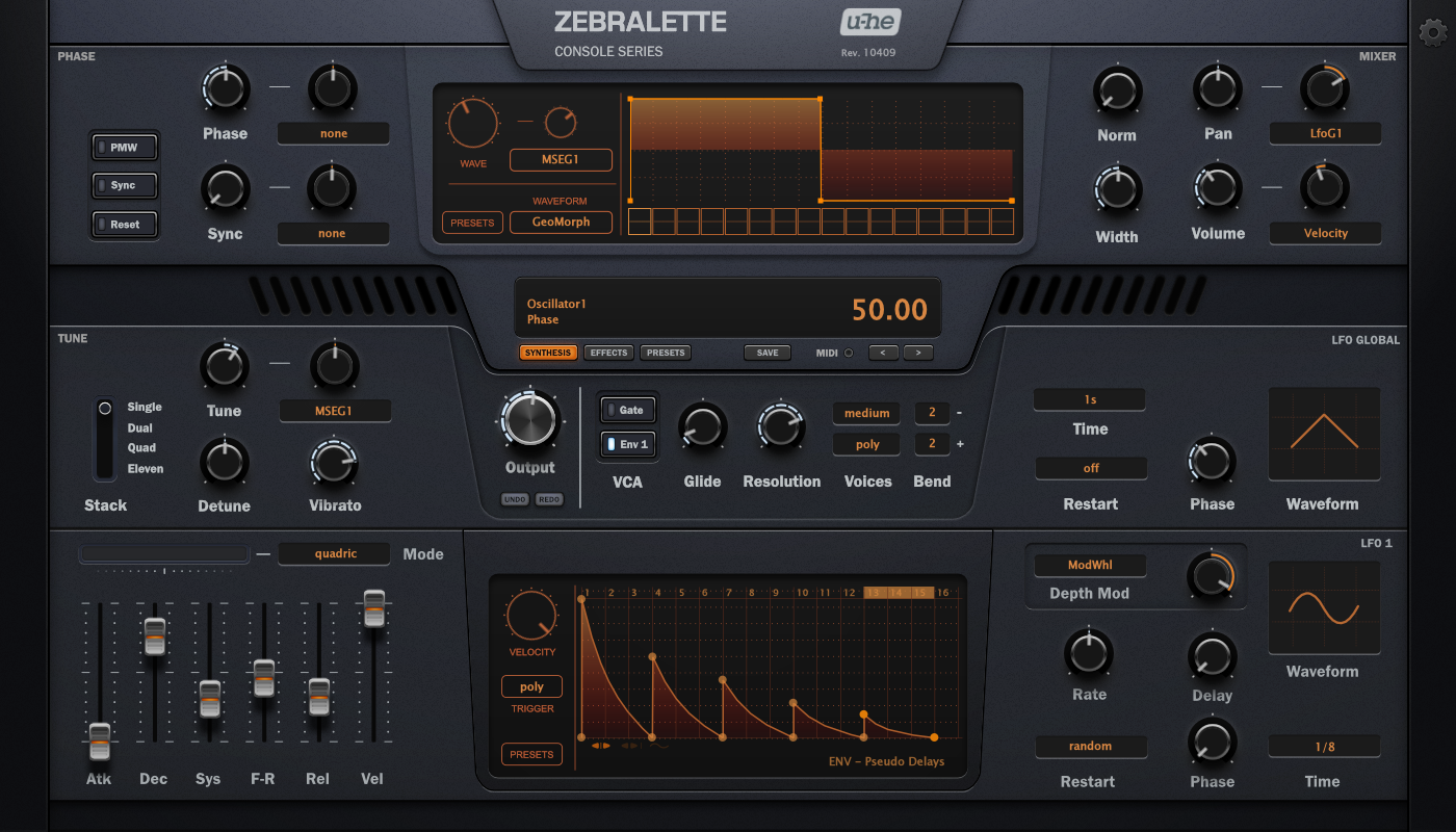 Console Zebralette