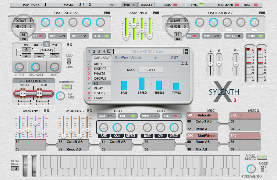 Sylenth1 X3 White Skin