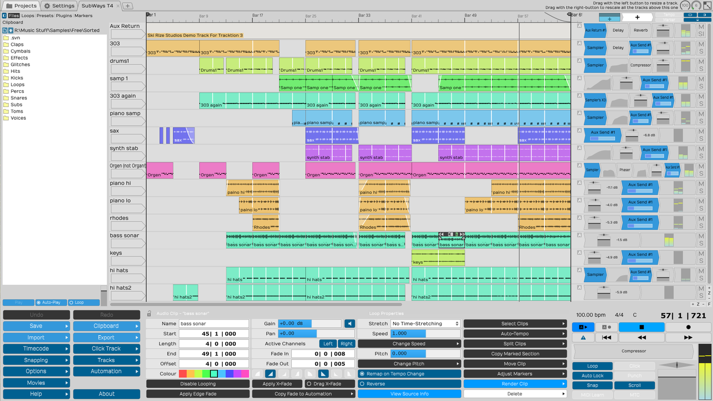 Tracktion Clouds