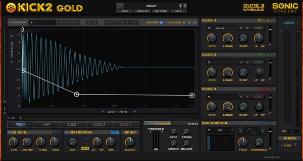 Kick 2 Dune3 Tribute Gold