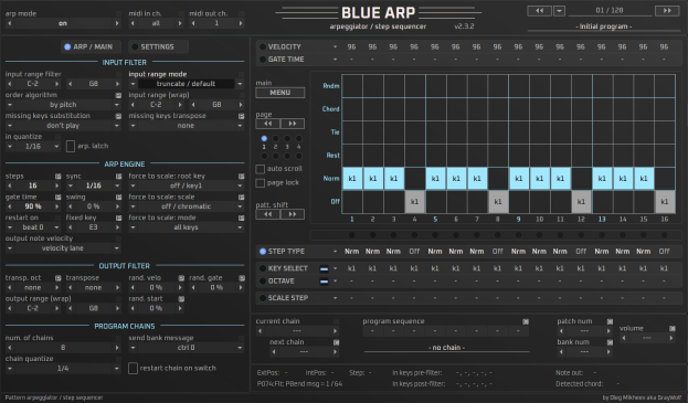 Blue Arp Dark Theme